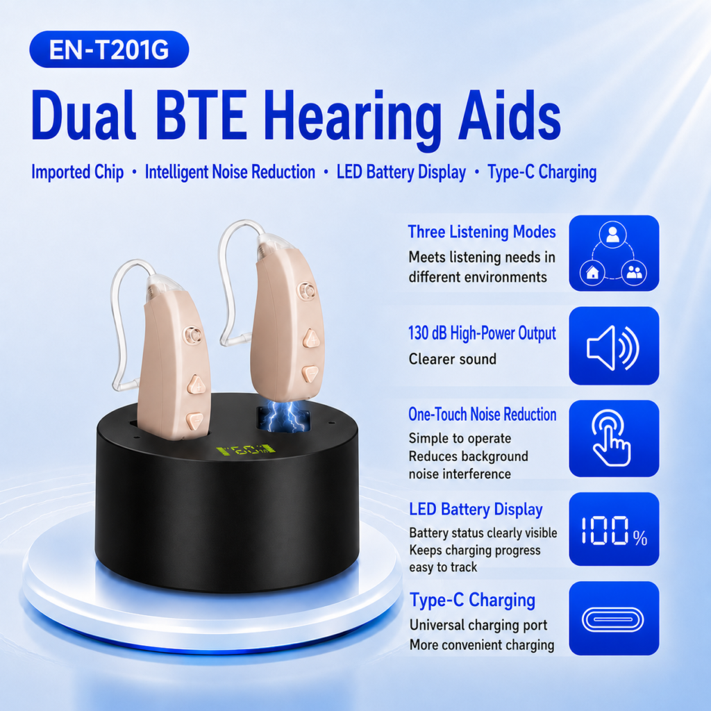 T201G Behind-The-Ear Hearing Aid