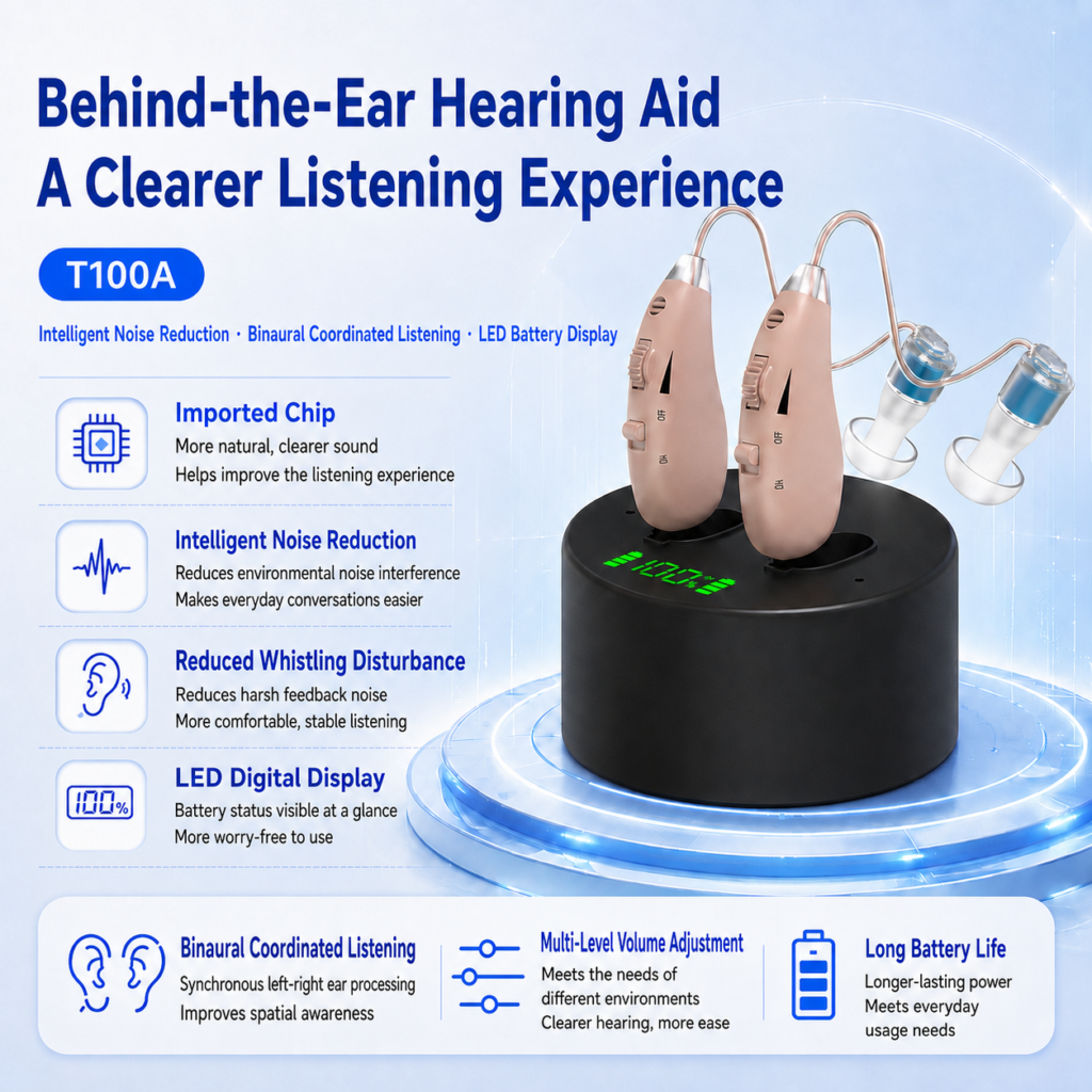 T100A BTE Hearing Aid