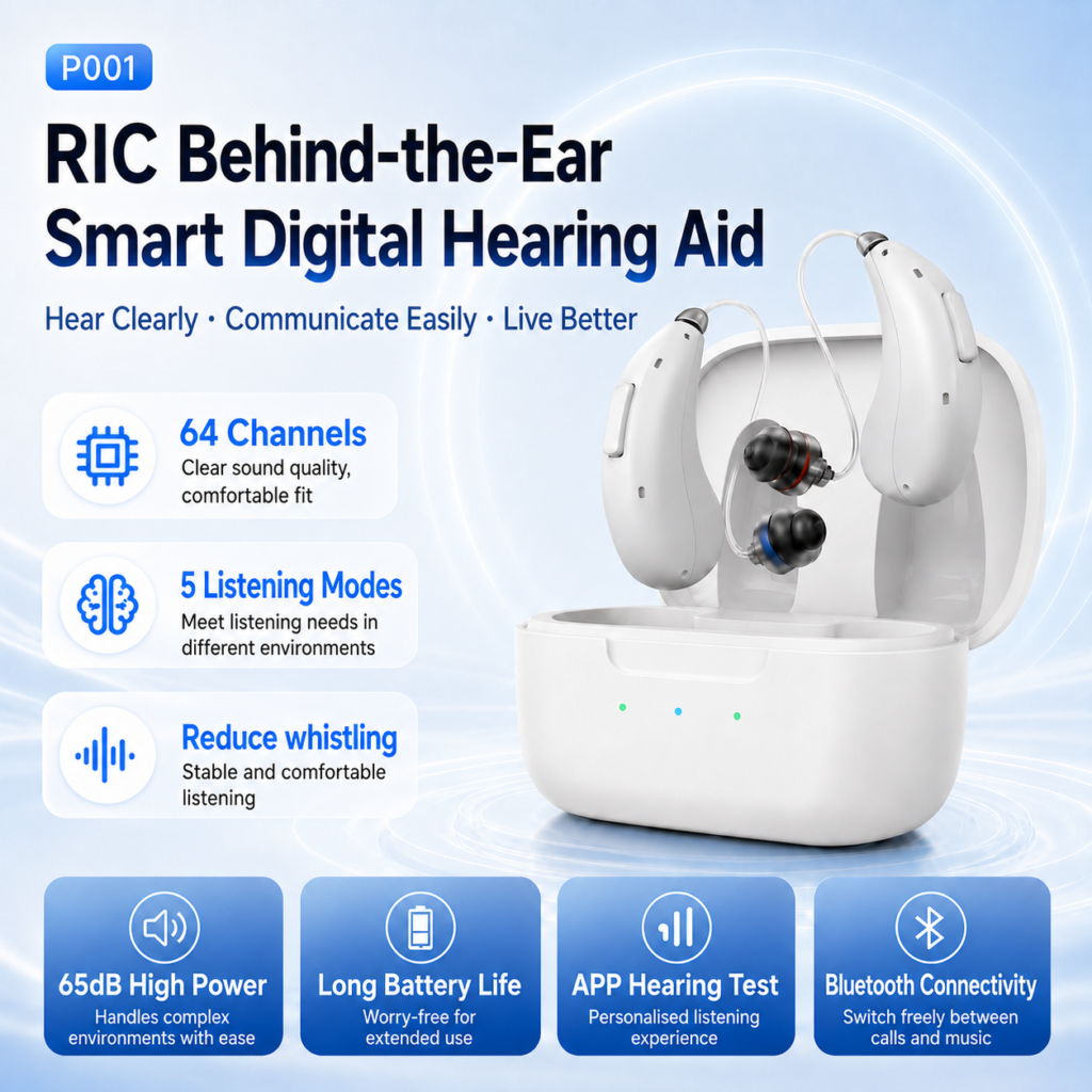 P001 Behind-The-Ear Hearing Aid