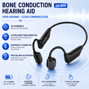 B06 32-Channel Bluetooth Bone-Conduction Hearing Aid