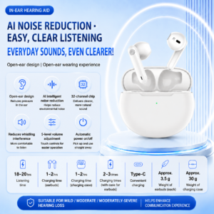 D13 32-Channel Open‑Ear Hearing Aid